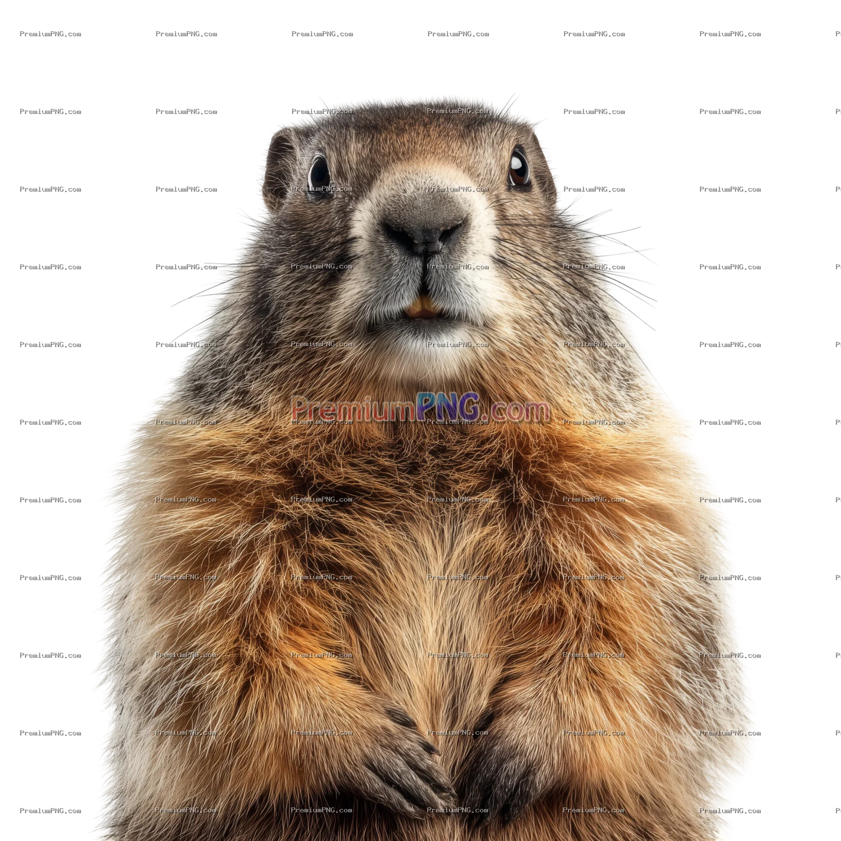 A Curious Marmot Png clipping