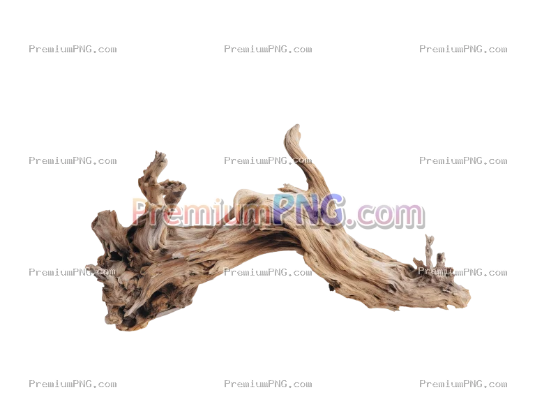 A dead wood, white background, clean background attractive