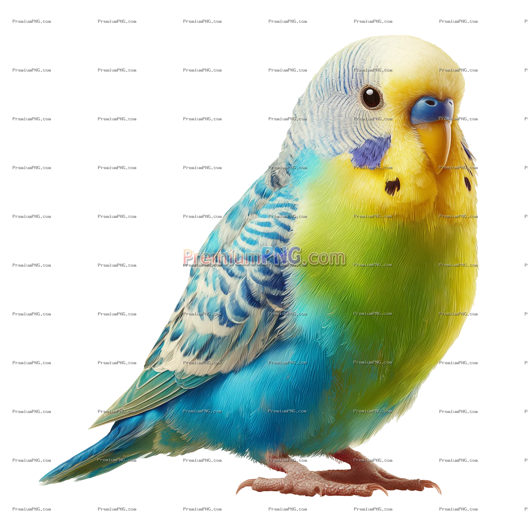 Colorful Budgerigar PNG