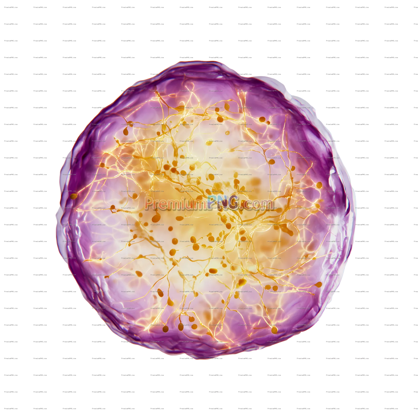 Fluorescent luminescent cell transparent background