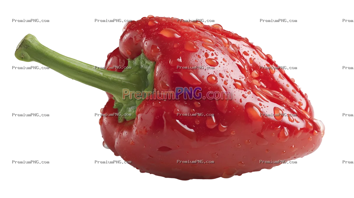 fresh pepper transparent background