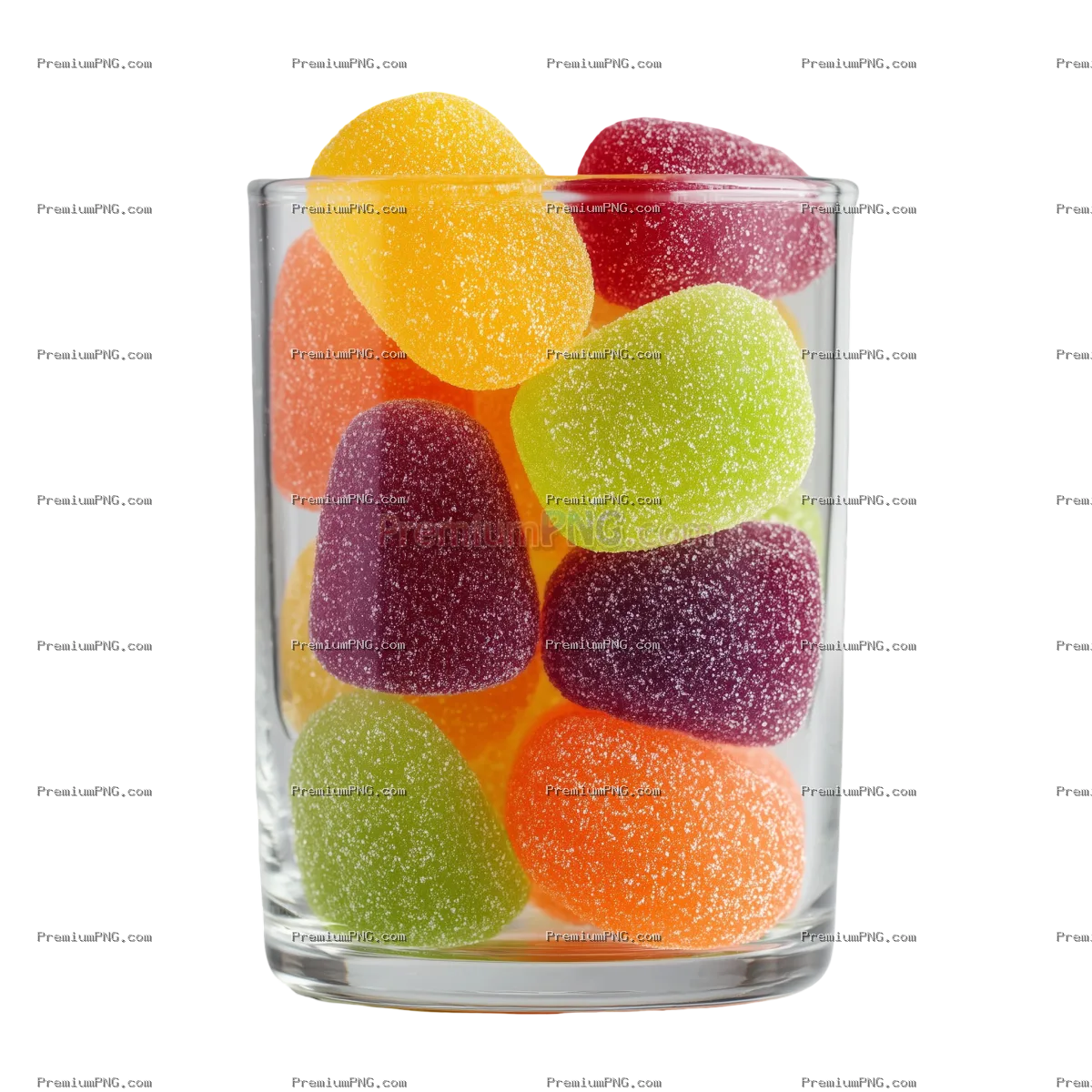Gummy Candy on transparent background