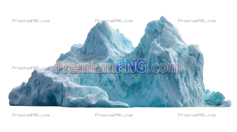 Iceberg Isolated on Transparent Background PNG
