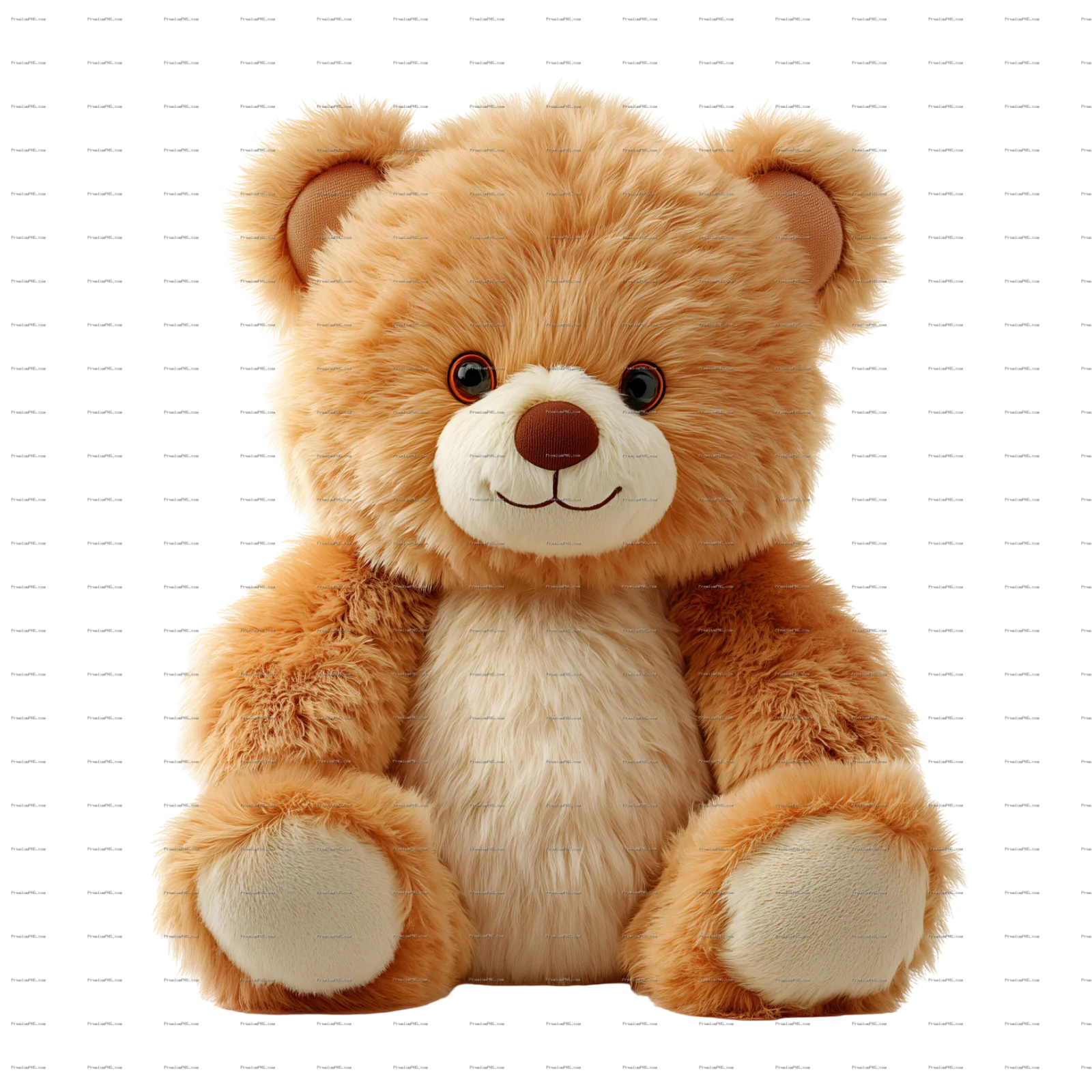 solated image of a cute chubby teddy bear with soft fur. Perfect stock photo for nursery decor, kids