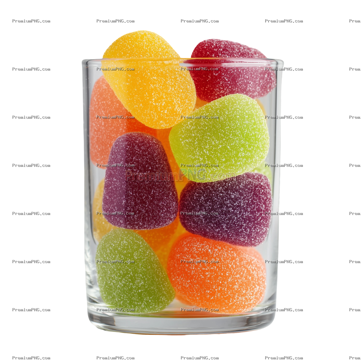 Gummy Candy on transparent background
