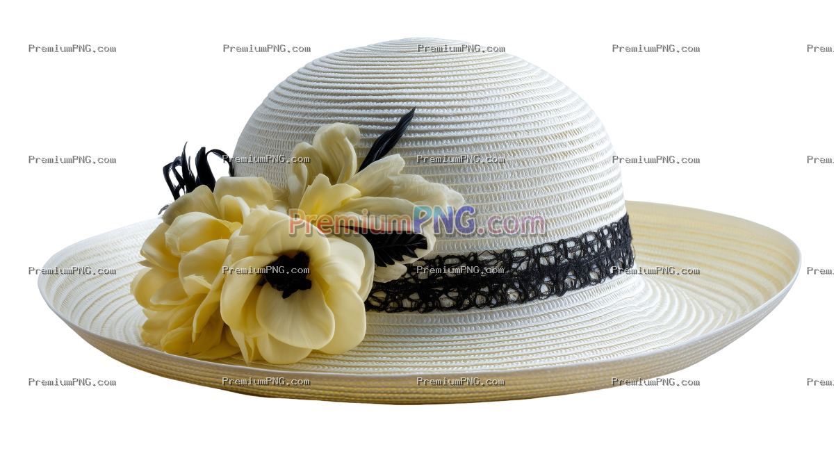 Derby hat in white background