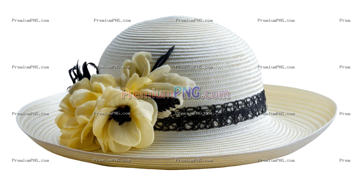 Derby hat in white background