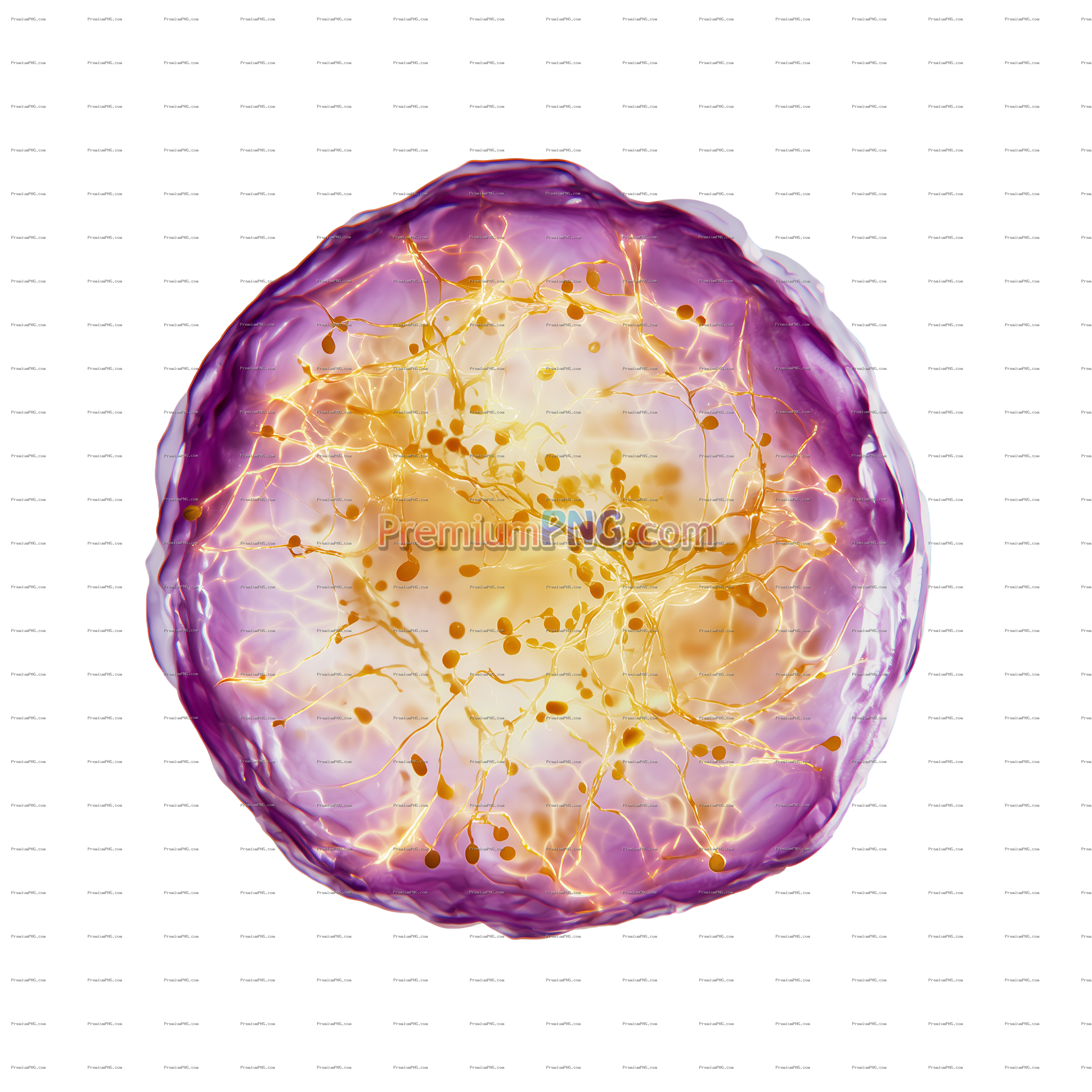 Fluorescent luminescent cell transparent background