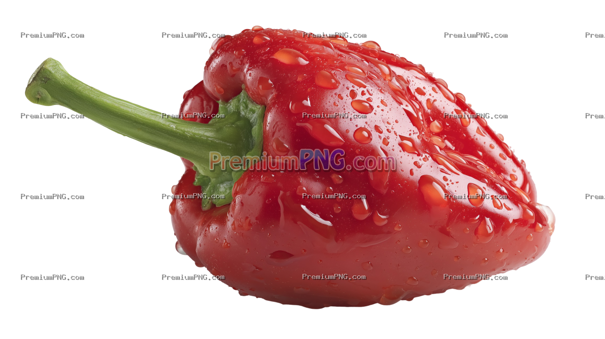 fresh pepper transparent background