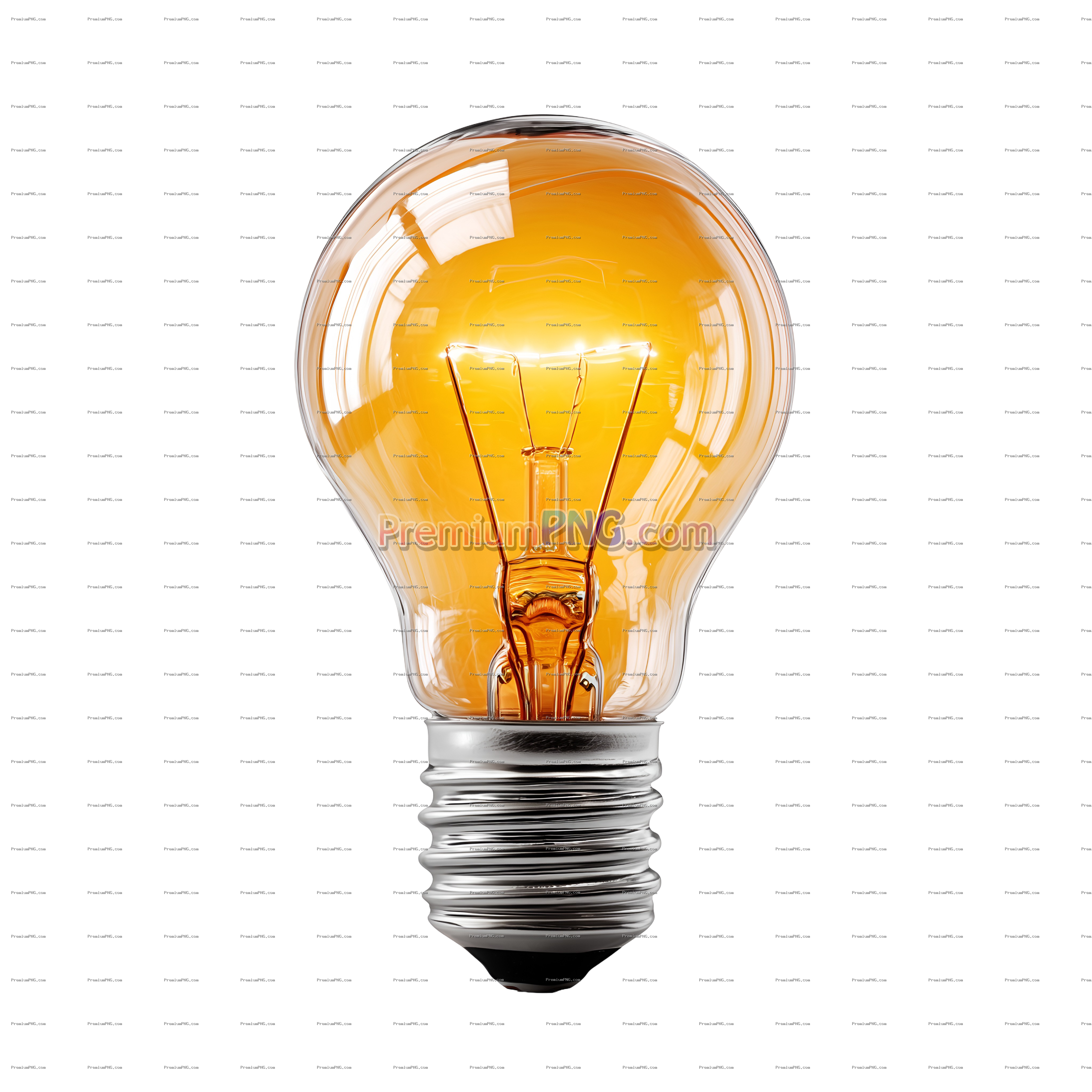 light bulb concept isolated on transparent background