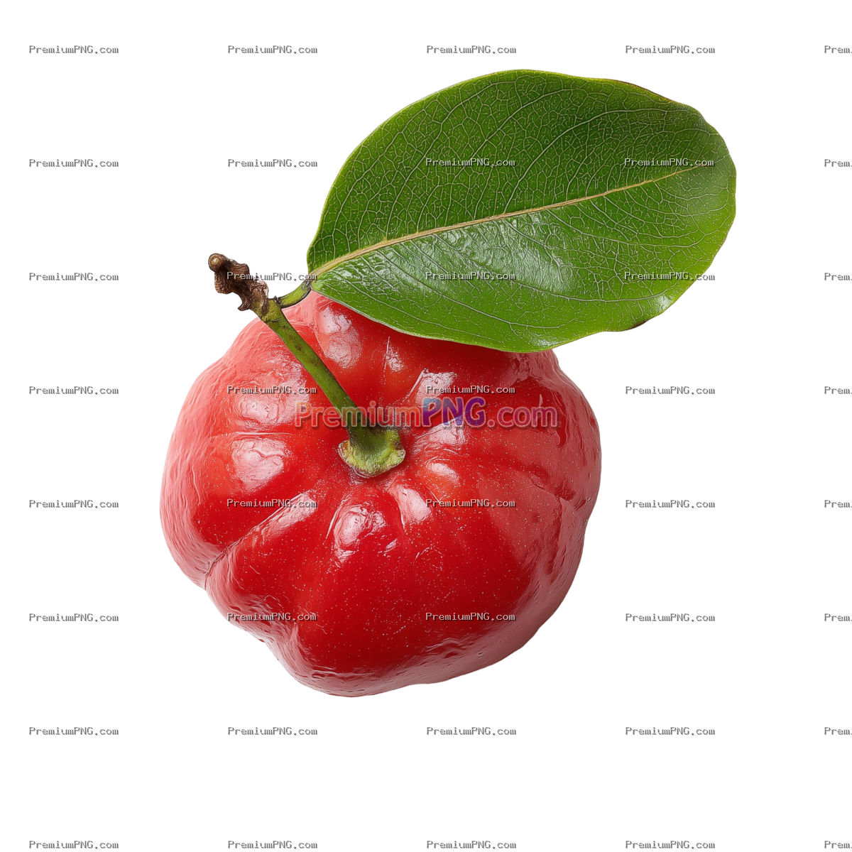 acerola on white background