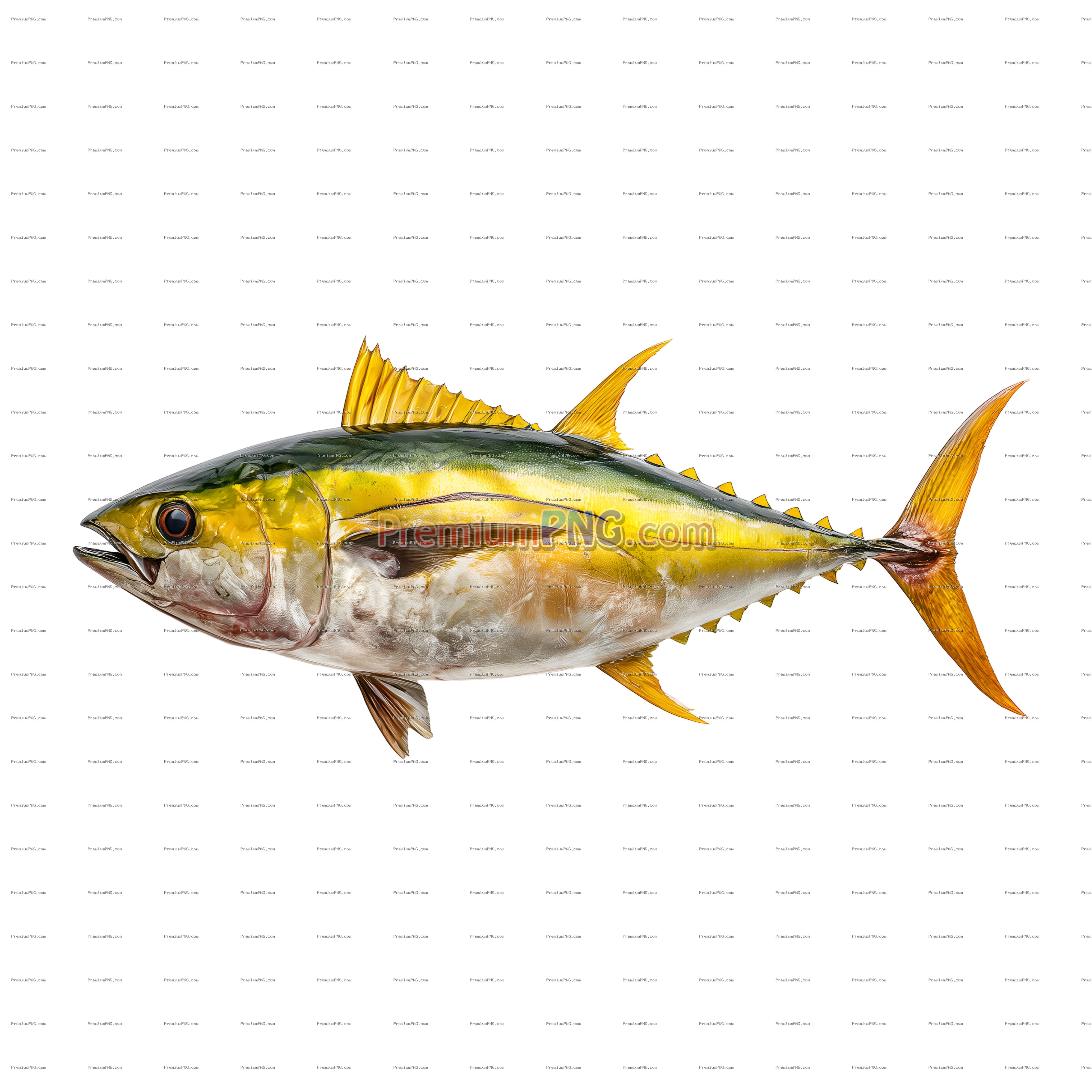 Yellow Fin Tuna PNG with Transparent Background, JPG & WebP Stock Images
