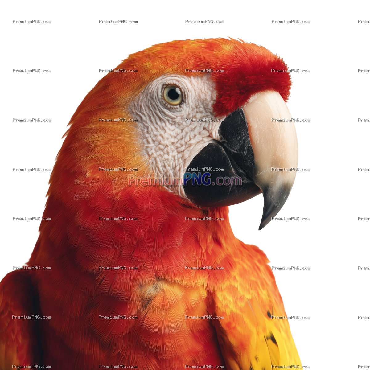 parrot on white background