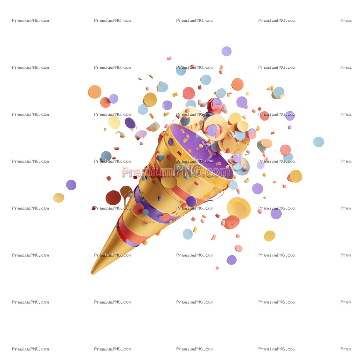 Festive Celebration 3D Confetti Popper and Party Firecracker Design