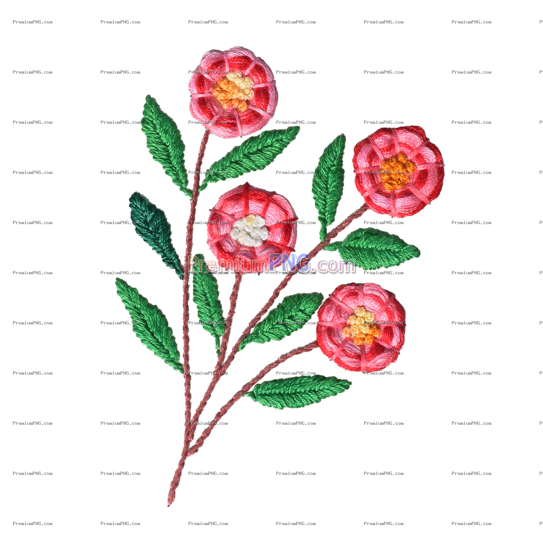Brazilian embroidery flower bouquet