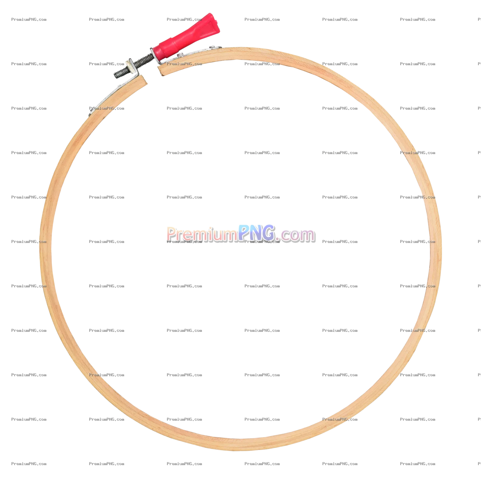 wooden embroidery hoop realistic mockup