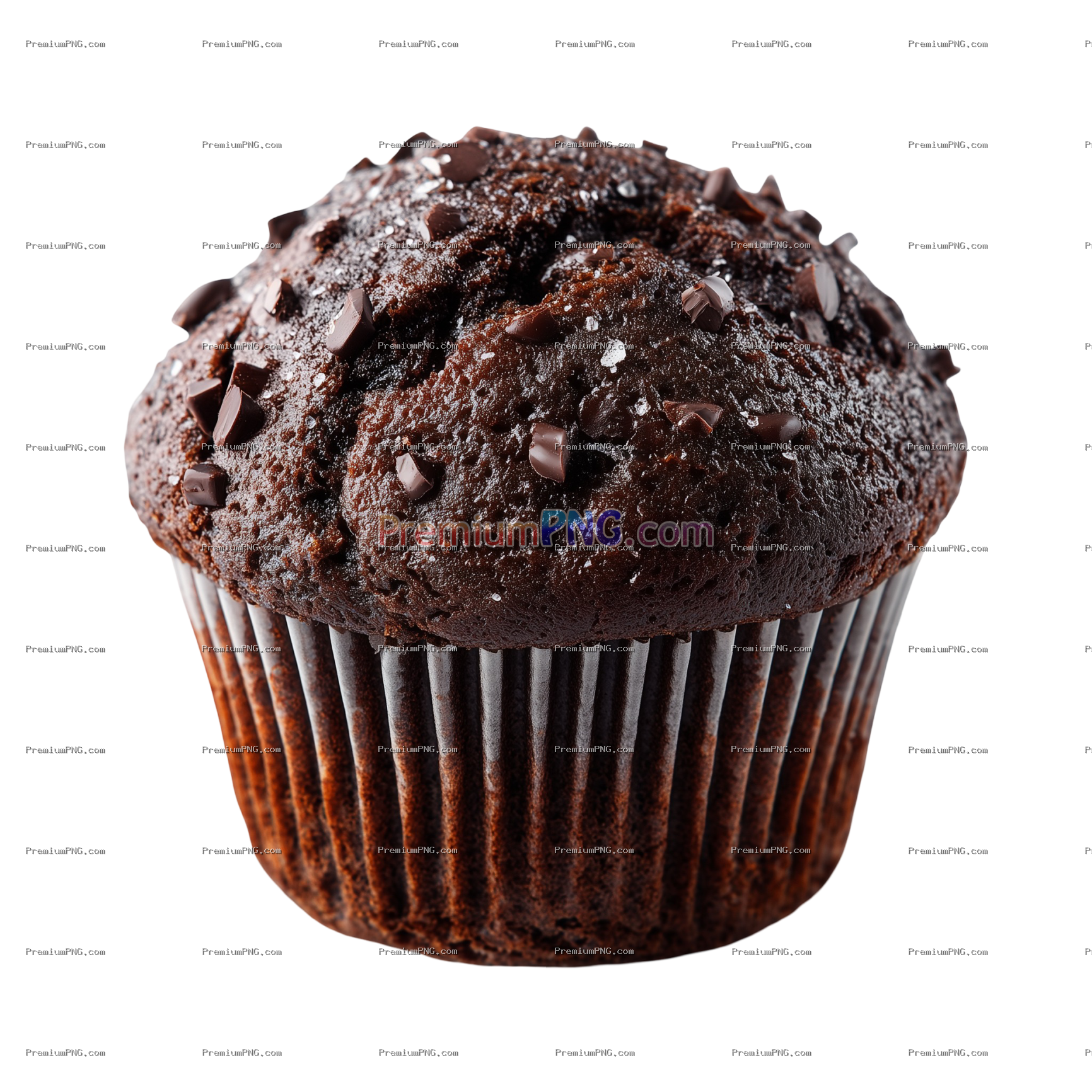 Chocolate Muffin Isolated on Transparent Background – Free Download
