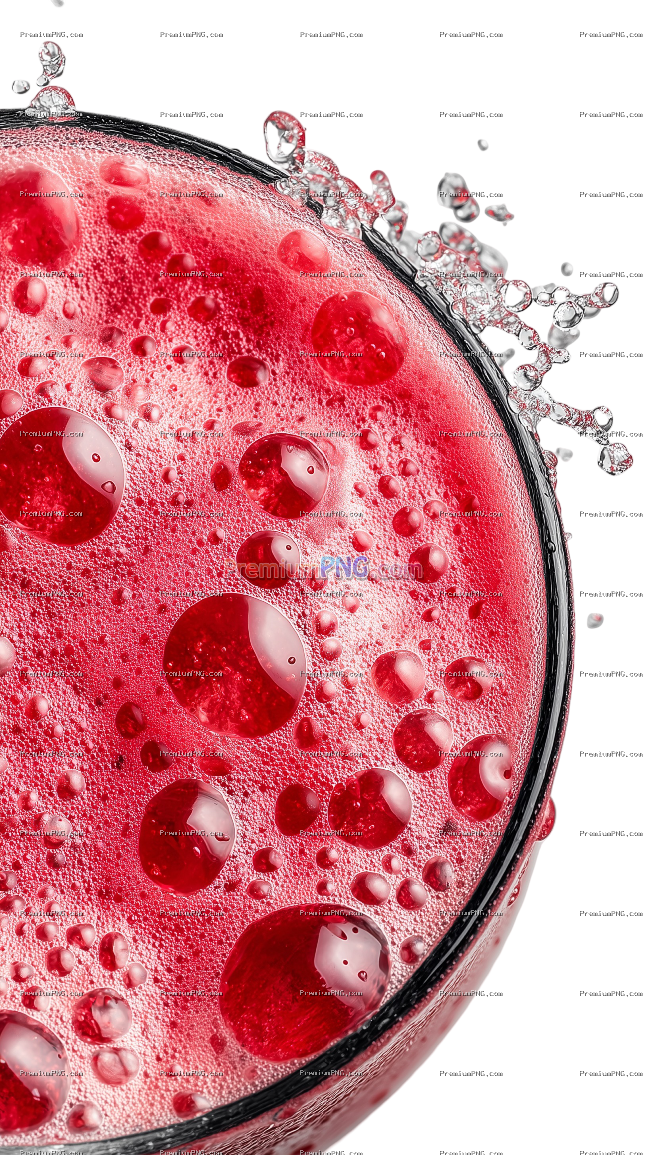 Close Up Fitness Drink on Transparent Background