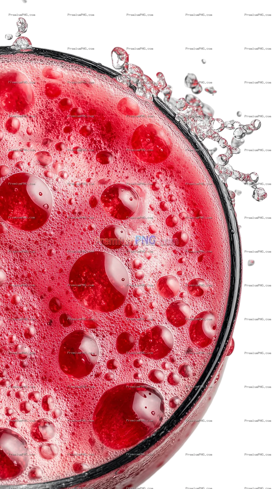Close Up Fitness Drink on Transparent Background
