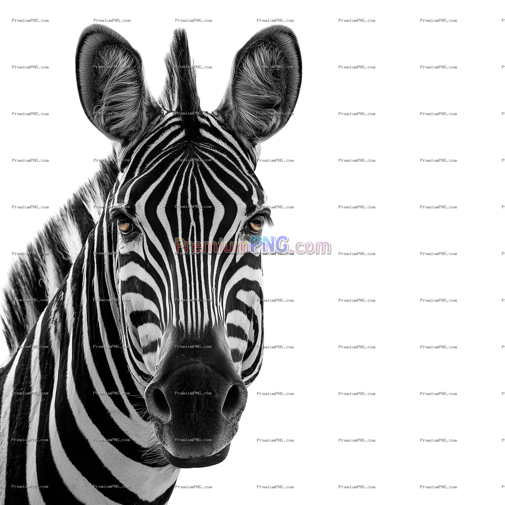 Zebra with no background