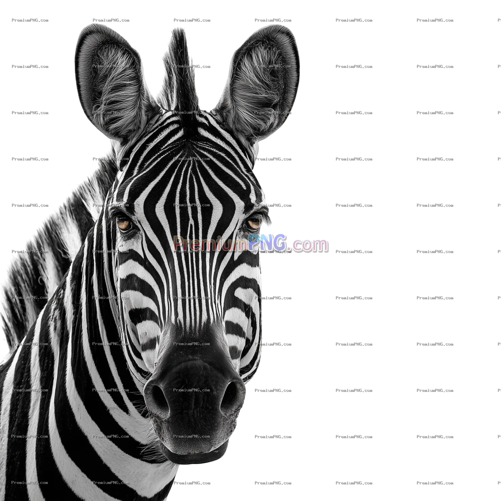 Zebra with no background