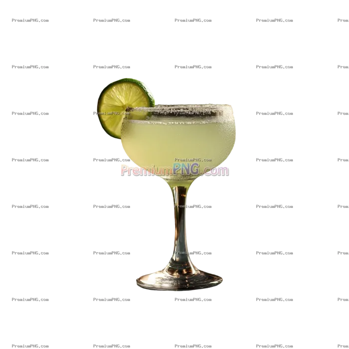 Margarita Cocktail in Transparent Background