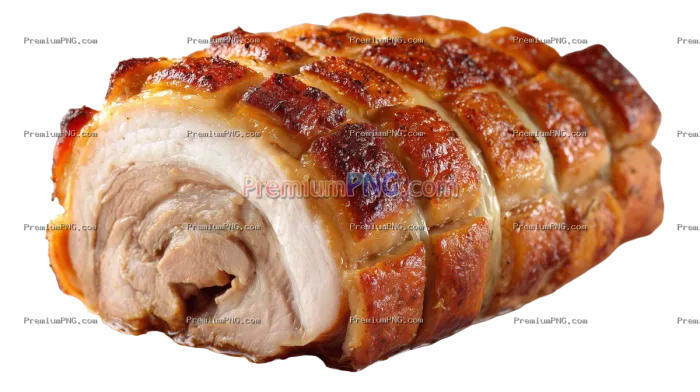 Porchetta on transparent background