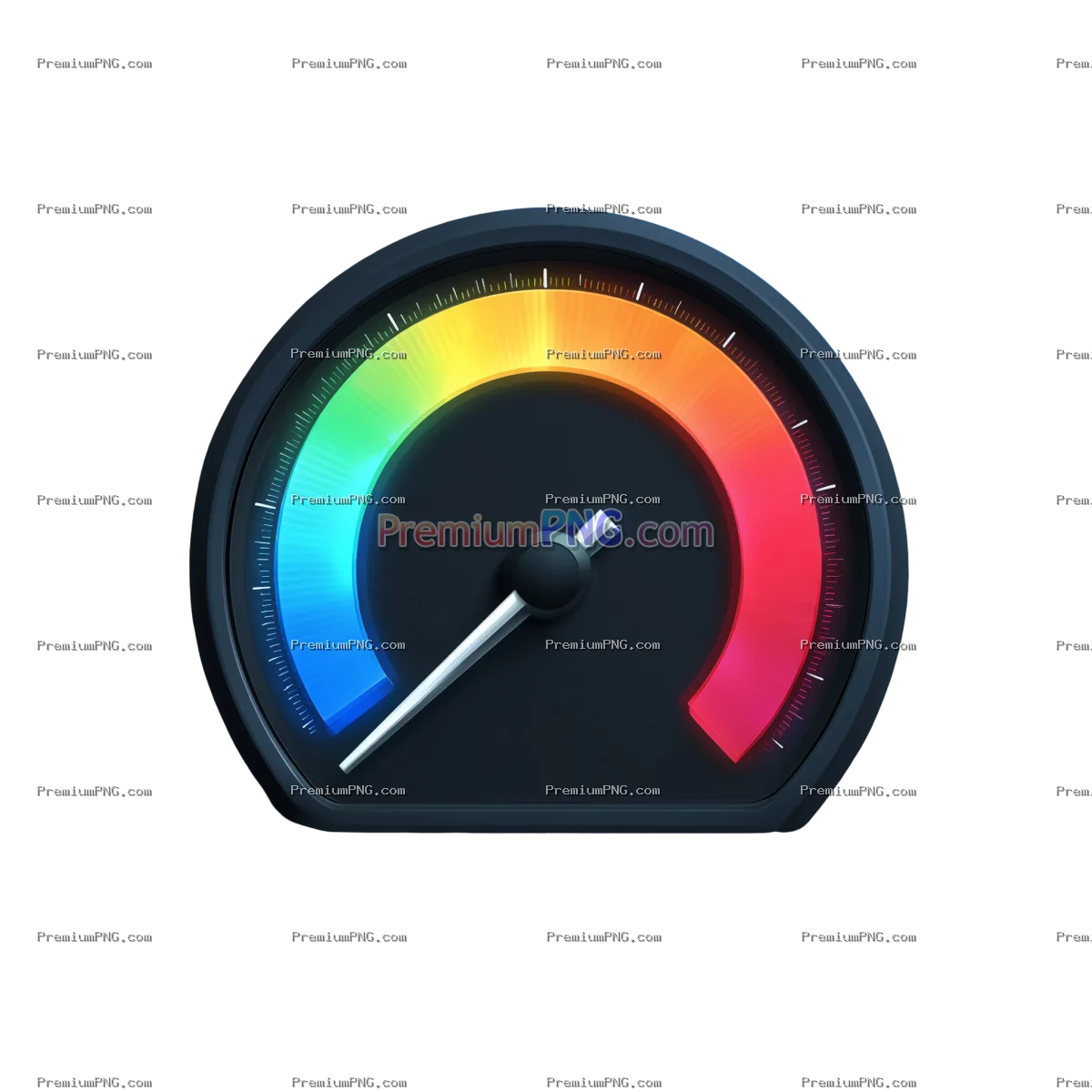Speedometer Scale of Emotions PNG & ICO Icon Set for Graphic Design