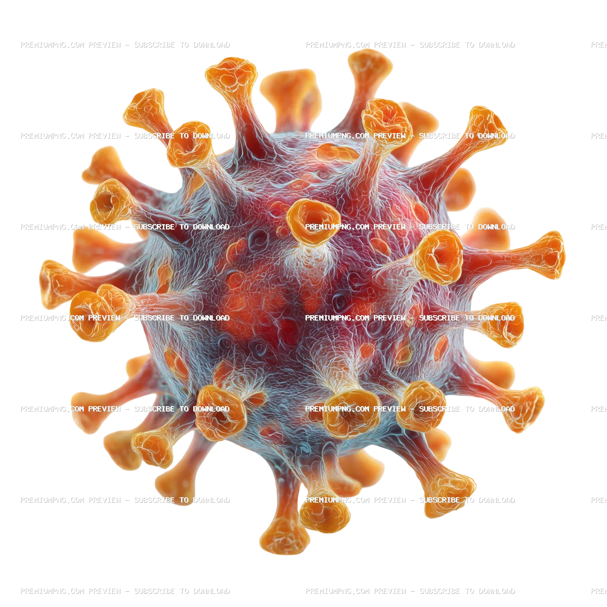 spherical virus transparent background