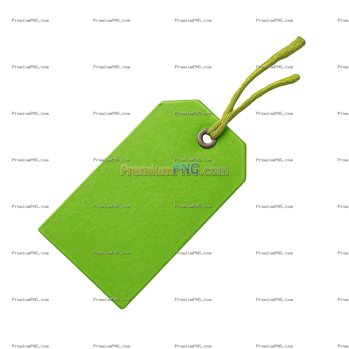 Vibrant Green Price Tag on Transparent Background - PremiumPNG image