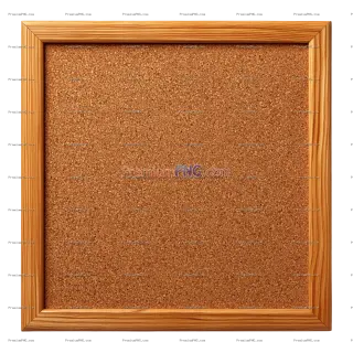 Related image: a brown corkboard in a simple wooden frame. isolated on a white background the corkboard is empty. w