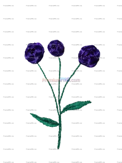 Related image: Attractive violet embroidery flower design - CUT PNG