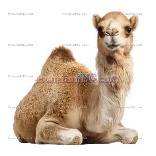 Related image: Camel Sitting Isolated on Transparent Background