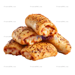 Related image: Cheese Pizza Rolls Isolated on Transparent Background