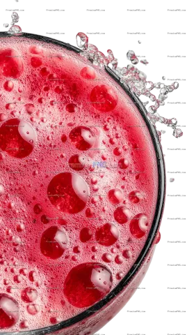 Close Up Fitness Drink on Transparent Background