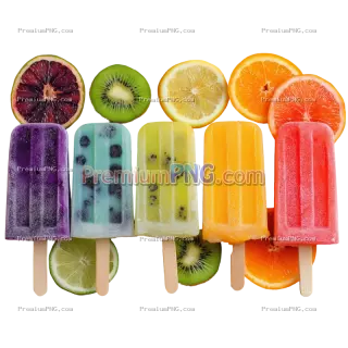 Related image: Colorful Fruit Popsicles transparent image