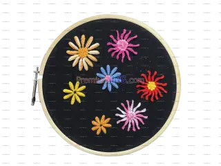 Related image: Hand embroidery flower samples