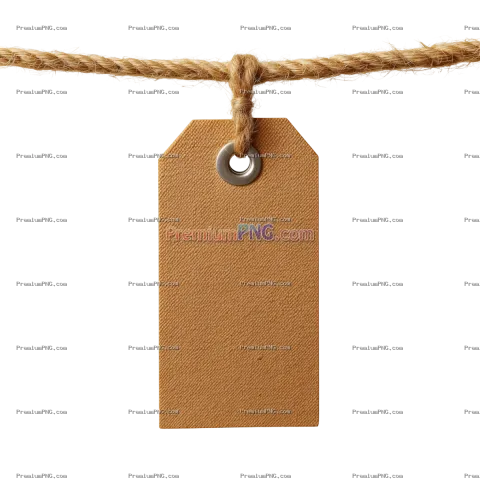Isolated Empty Shopping Tag PNG, JPG, WebP | Transparent Background
