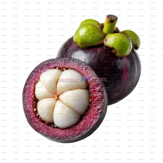Related image: Juicy Ripe Mangosteen Fruit Isolated on White Background