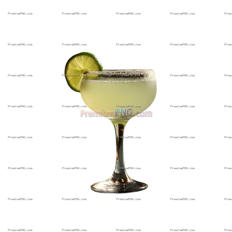 Margarita Cocktail in Transparent Background