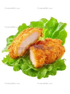 Related image: Parmesan Chicken Cut in Half on Lettuce