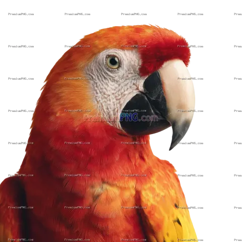 parrot on white background