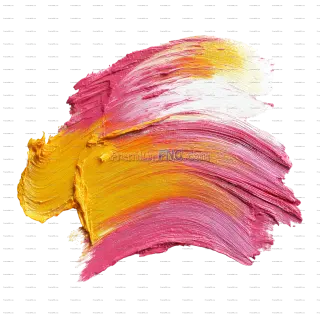 Related image: Pink and Yellow Brush Stroke PNG on Transparent Background
