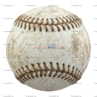 Related image: Realistic worn white baseball, detailed texture, vintage sports ball for design and advertising use
