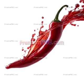 Related image: Red Chili Pepper Flowing Liquid Dynamic Motion PNG