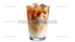 Related image: Refreshing Iced Latte in Glass | Transparent PNG Stock Image