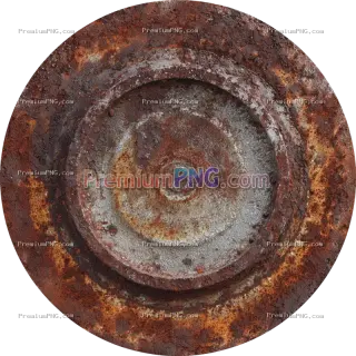 Related image: Severely Rusted Circular Metal Plate
