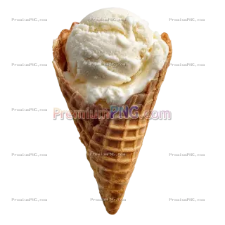 Related image: Single Scoop of Ice Cream Isolated on Transparent Background PNG