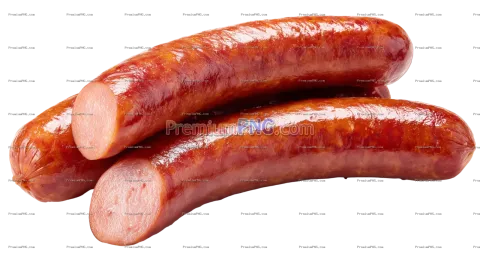 Wurst isolated on transparent background