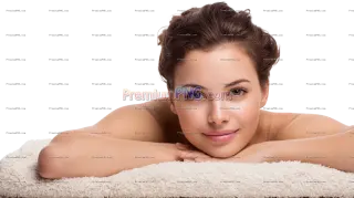 Related image: Young Woman Relaxing on Massage Table at Spa – Wellness Treatment Transparent PNG